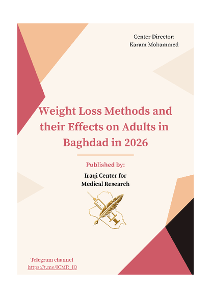 Weight Loss Methods and their Effects on Adults in Baghdad ... صورة كتاب
